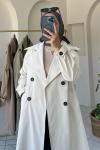 Gabardin Trençkot Taş Rengi