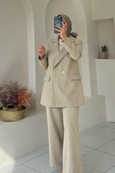 Kadın Takım Elbise Bej