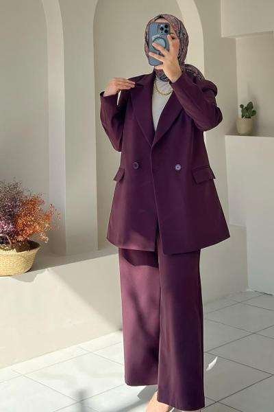 Kadın Takım Elbise Bordo