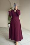 KİMONO ELBİSE  Bordo